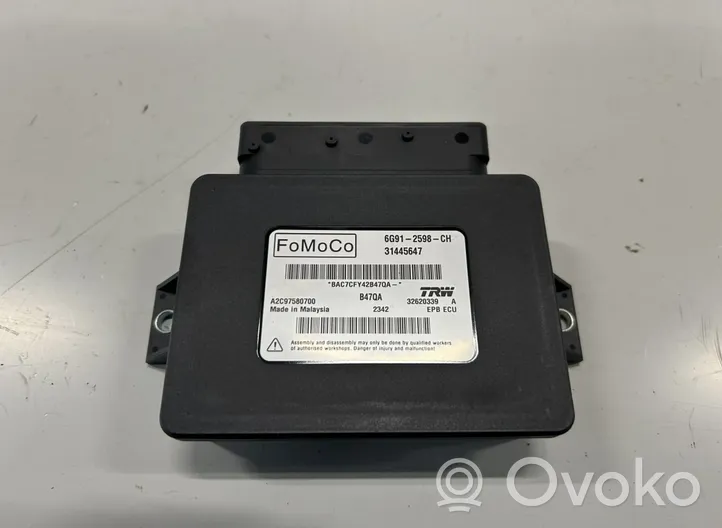 Volvo S60 Moduł / Sterownik hamulca ręcznego 6G91-2598-CH