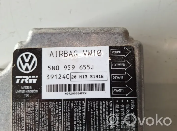 Volkswagen PASSAT B6 Turvatyynyn ohjainlaite/moduuli 5N0959655J