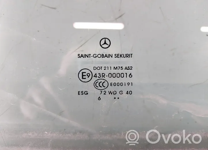 Mercedes-Benz Vito Viano W639 Vetro del finestrino della portiera anteriore - quattro porte 43R00016