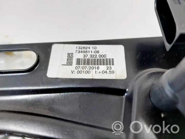 BMW X1 F48 F49 Aizmugurē elektriskais loga pacelšanas mehānisms bez motoriņa 7349511