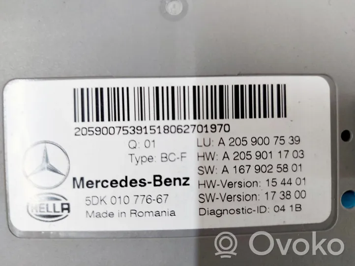 Mercedes-Benz C AMG W205 Unité de contrôle SAM A2059007539