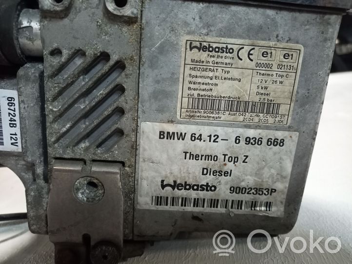 BMW 7 E65 E66 Unité de préchauffage auxiliaire Webasto 64126936668