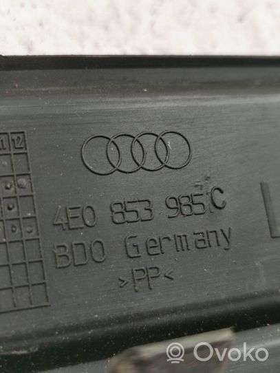 Audi A8 S8 D3 4E Garniture marche-pieds avant 4E0853985C