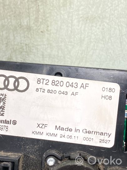 Audi A4 S4 B8 8K Ilmastoinnin ohjainlaite 8t2820043af