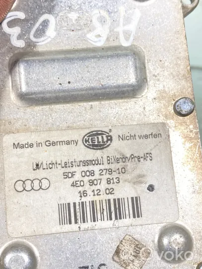 Audi A8 S8 D3 4E Xenon-valojen ohjainlaite/moduuli 4e0907813
