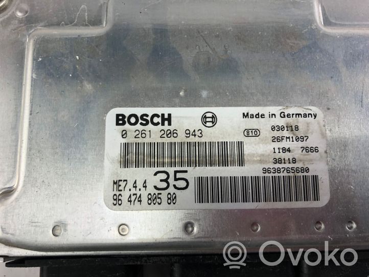 Peugeot 307 Calculateur moteur ECU 0261286943