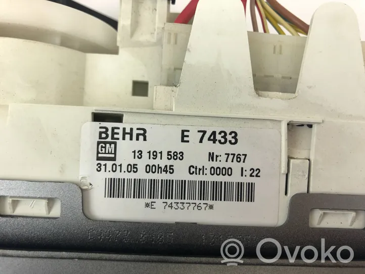 Opel Meriva A Блок управления кондиционера воздуха / климата/ печки (в салоне) E7433