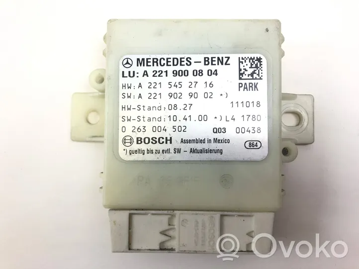 Mercedes-Benz S W221 Pysäköintitutkan (PCD) ohjainlaite/moduuli A2215452716