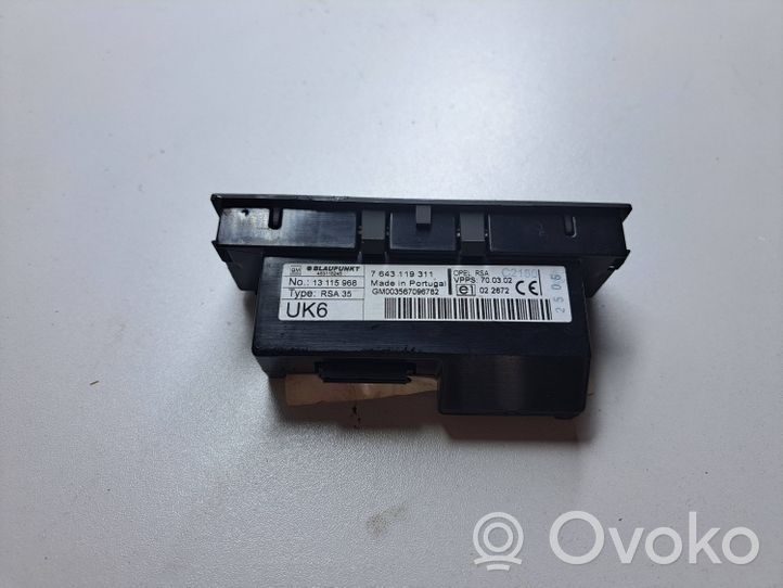 Opel Vectra C Controllo multimediale autoradio 13115968