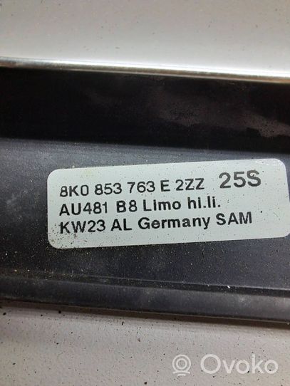 Audi A4 S4 B8 8K Rivestimento modanatura del vetro della portiera posteriore 8K0853763E