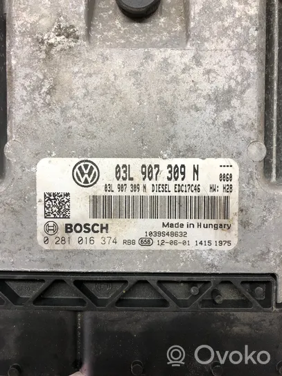 Volkswagen PASSAT B7 Unidad de control/módulo del motor 03L907309N