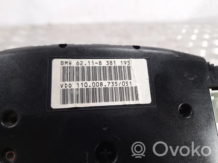 BMW 5 E39 Tachimetro (quadro strumenti) 62118381195