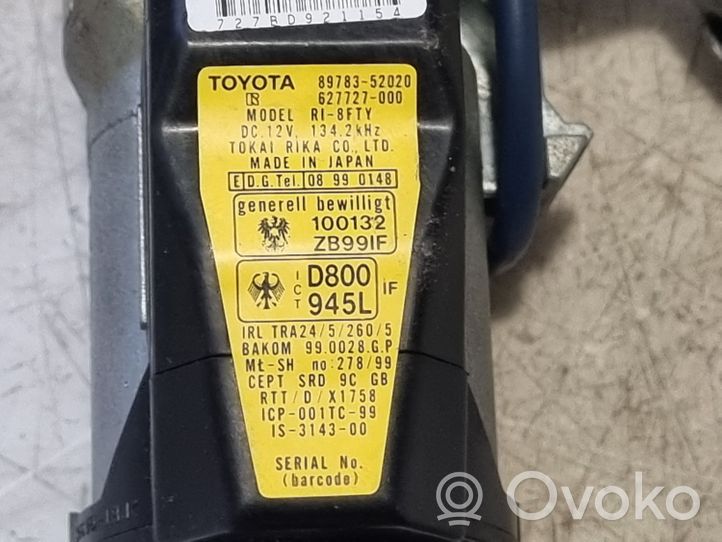 Toyota Yaris Verso Užvedimo spynelė 8978352020