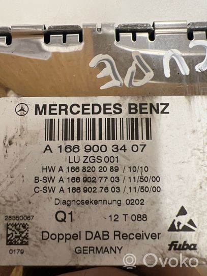 Mercedes-Benz C AMG W204 Module unité de contrôle d'antenne A1668202089