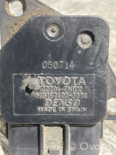 Toyota Corolla Verso E121 Oro srauto matuoklis 222040N010