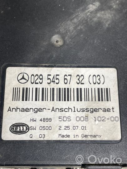 Mercedes-Benz C W203 Module de contrôle crochet de remorque 0295456732