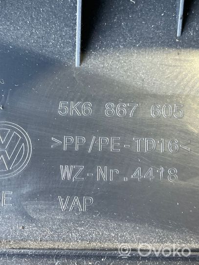 Volkswagen Golf VI Poszycie / Tapicerka tylnej klapy bagażnika 5K6867605