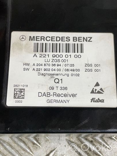 Mercedes-Benz C W204 Moduł / Sterownik anteny A2048703694