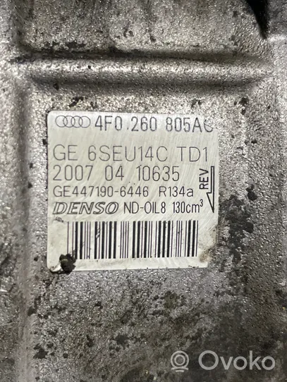 Audi A6 S6 C6 4F Ilmastointilaitteen kompressorin pumppu (A/C) 4F0260805