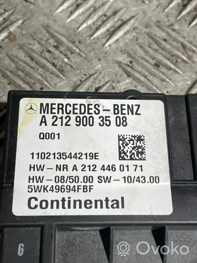 Mercedes-Benz E C207 W207 Polttoaineen ruiskutuspumpun ohjainlaite/moduuli A2129003508