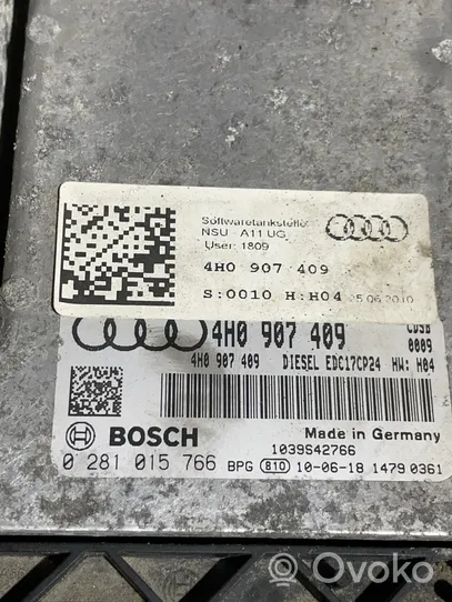 Audi A8 S8 D4 4H Variklio valdymo blokas 4H0907409