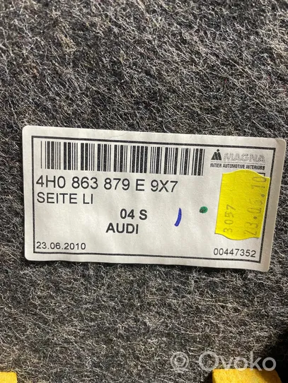 Audi A8 S8 D4 4H Tavaratilan sivuverhoilu 4H0863879E