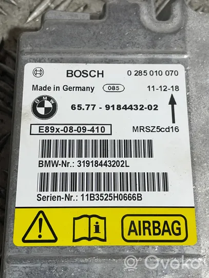 BMW X1 E84 Turvatyynyn ohjainlaite/moduuli 9184432
