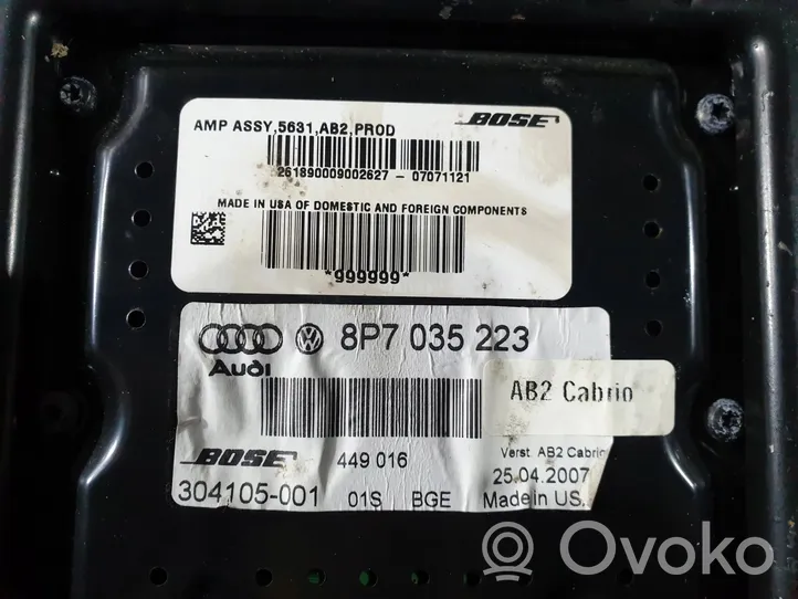 Audi A3 S3 A3 Sportback 8P Wzmacniacz audio 