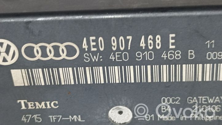 Audi A8 S8 D3 4E Modulo di controllo accesso 4E0907468E