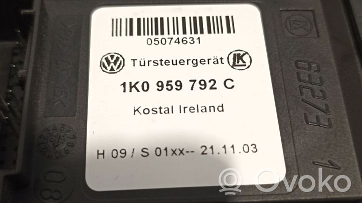 Volkswagen Touran I Silniczek podnośnika szyby drzwi przednich 1K0959792C