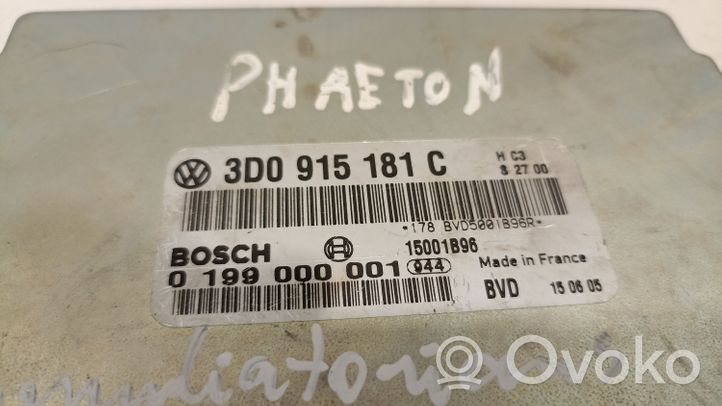 Volkswagen Phaeton Modulo di controllo della batteria 3D0915181C