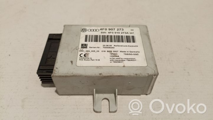 Audi A6 S6 C6 4F Module de pression des pneus 4F0907273