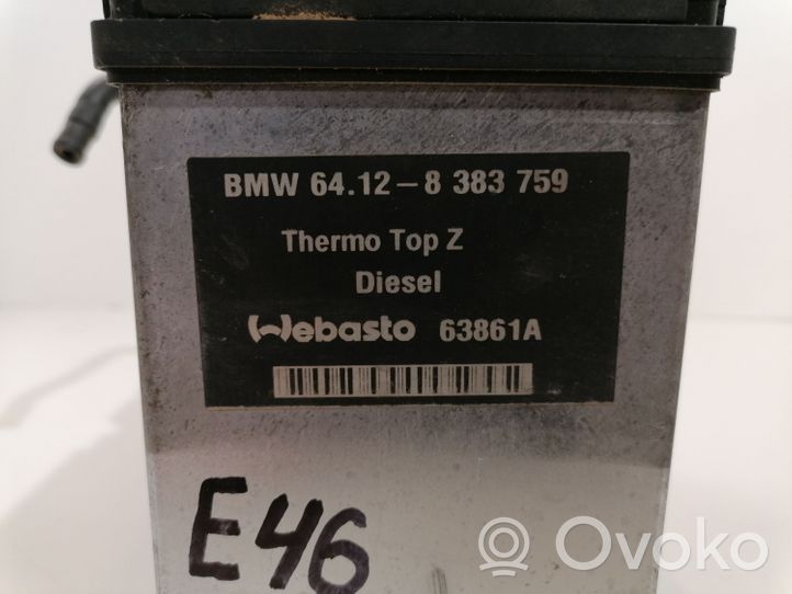 BMW 3 E46 Unité de préchauffage auxiliaire Webasto 64128383759