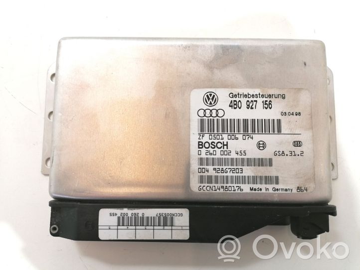 Audi A6 S6 C5 4B Unidad de control/módulo de la caja de cambios 4B0927156