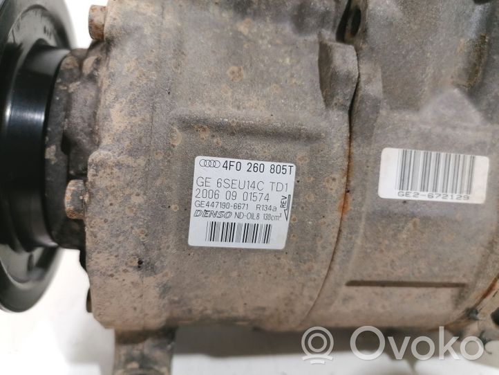 Audi A6 S6 C6 4F Air conditioning (A/C) compressor (pump) 4F0260805T