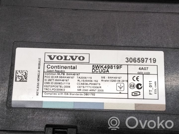 Volvo V70 Centrālās atslēgas vadības bloks 30659719