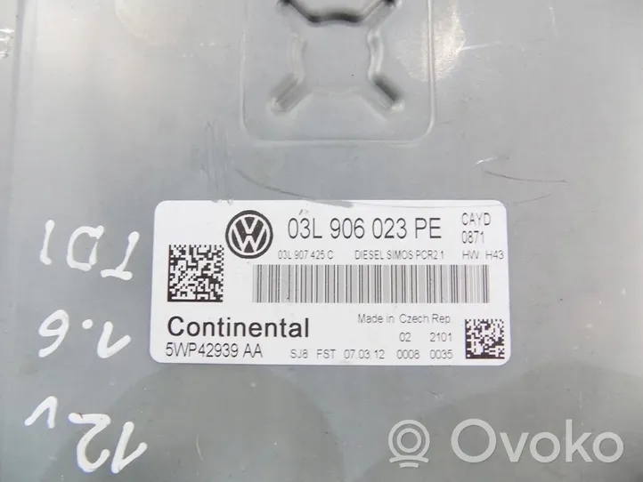 Volkswagen Caddy Moottorin ohjainlaite/moduuli 03l906023pe