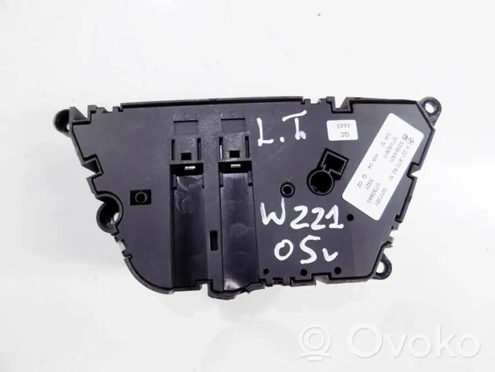 Mercedes-Benz S W221 Interruttore di controllo del sedile a2218706210