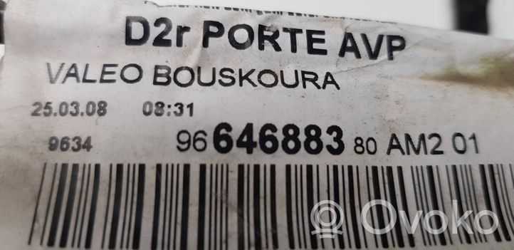 Peugeot 407 Faisceau de câblage de porte avant 9664688380