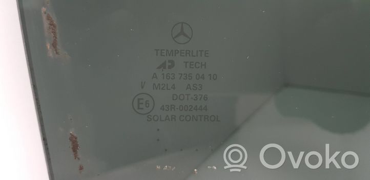 Mercedes-Benz ML W163 Vitre de fenêtre porte arrière A1637350410