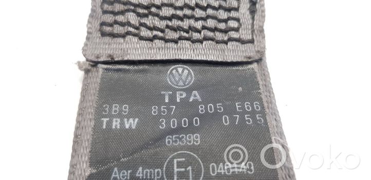 Volkswagen PASSAT B5 Cintura di sicurezza posteriore 3B9857805