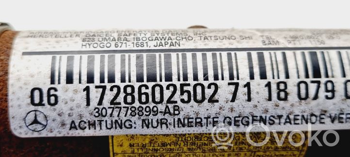 Mercedes-Benz SLC R172 Poduszka powietrzna Airbag drzwi przednich 1728602502