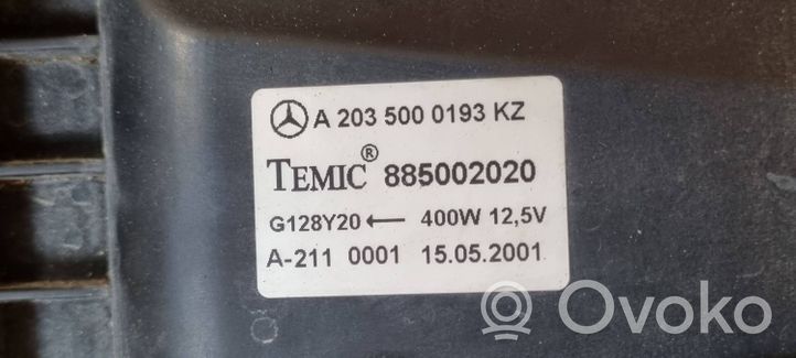 Mercedes-Benz C W203 Set del radiatore A2035000193