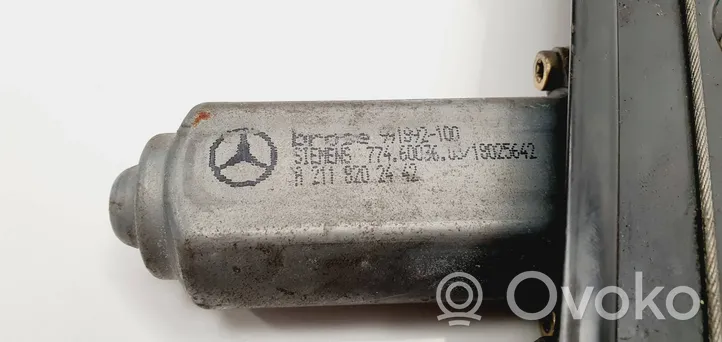 Mercedes-Benz E W211 Mécanisme lève-vitre de porte arrière avec moteur A2117300246