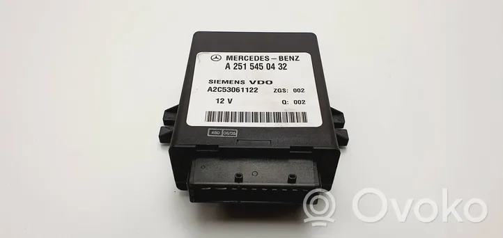 Mercedes-Benz E W211 Unidad de control/módulo de la suspensión A2515450432