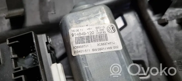 Volkswagen PASSAT CC Mécanisme de lève-vitre avec moteur 3C8837755D