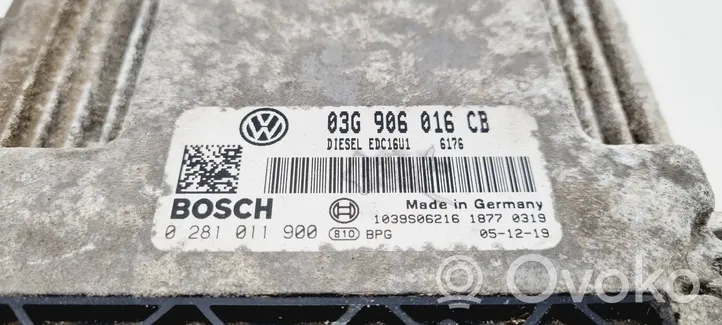 Volkswagen Golf V Moottorinohjausyksikön sarja ja lukkosarja 1K0920861M