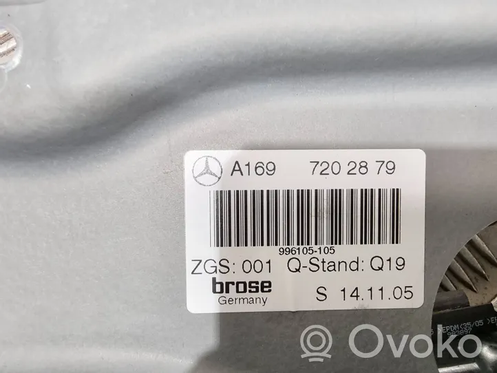 Mercedes-Benz B W245 Etuikkunan nostomekanismi ilman moottoria A1697202879