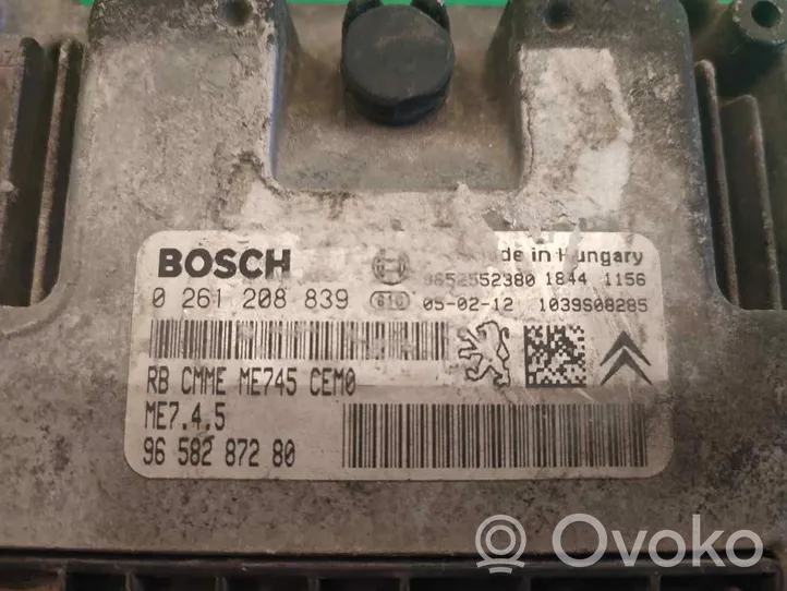 Peugeot 206 CC Sterownik / Moduł ECU 9658287280