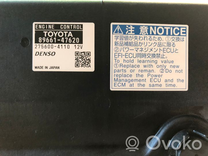 Toyota Prius+ (ZVW40) Moottorin ohjainlaite/moduuli 8966147620